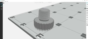 3D custom screw part in GrabCAD Print