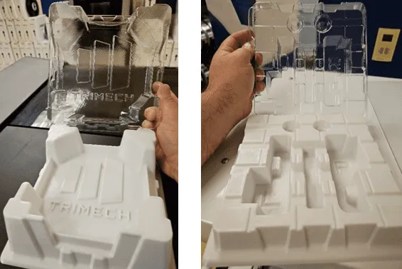 Thermoform molds with PETG top and bottom