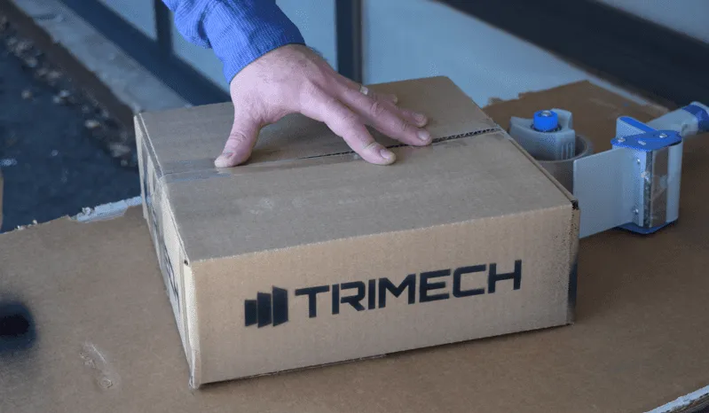 TriMech Stencil Spray Painted