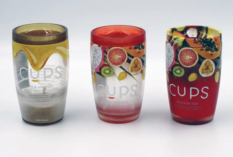 Kinetic Cups full color prototypes
