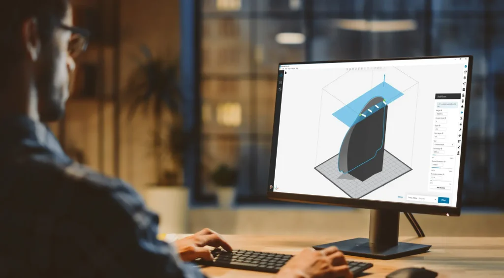 GrabCAD Print pro in use