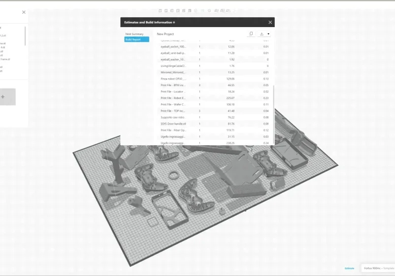 grabcad print material usage